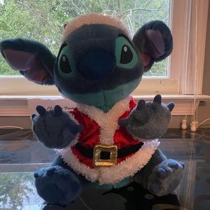 Stuffed Stitch Dressed for Christmas